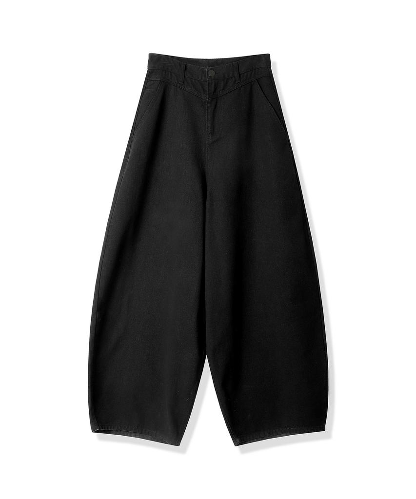 ZENDUST Rothen Wide Denim Pants Cotton Black (B Type)