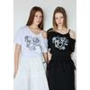 Egoist One Shoulder Graphic Short Sleeve Sweatshirt Es2oth06