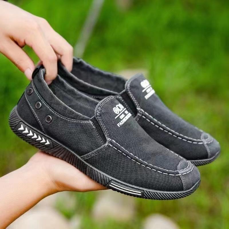 Fashion Denim Men's Canvas Shoes Slip On Sneakers Male for Summer New Outdoor Driving Moccasin Trendy Vintage Loafers Shoes for Men