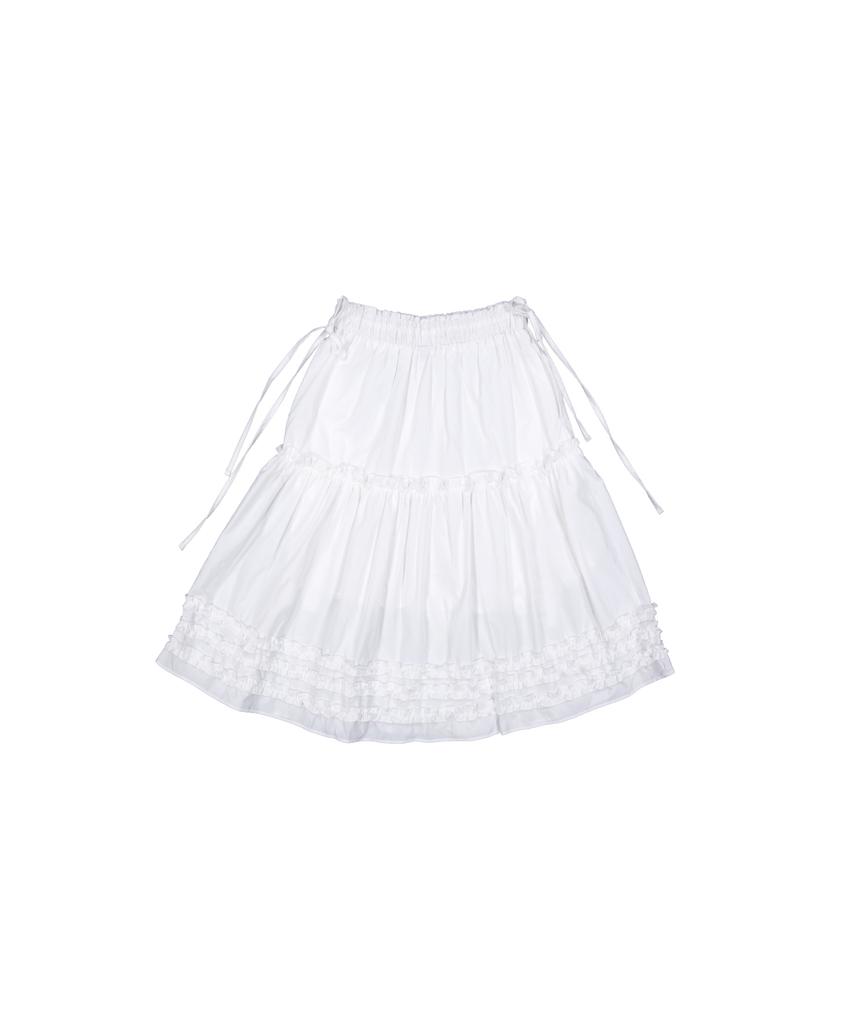 Cookies Katie Frill Midi Skirt (White)