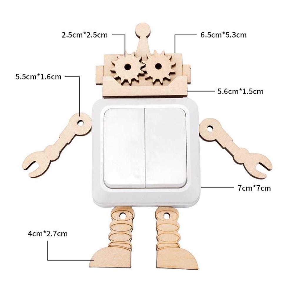 Bébé Montessori Tableau d'activité DIY Jouet en bois Accessoires Robot Cadenas Engrenage Klaxon Fermeture éclair Jouet éducatif Graffiti pour enfants Cadeaux