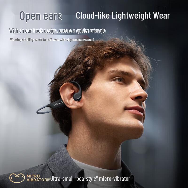 Philips TAA1708 Open-Ear Ear-Hook Sports Bluetooth Headset