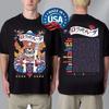 New!!! Lollapalooza 2025 Lucky Cat Line Up Tee At Grant Park On July 31-August 3