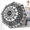 1pc Mandala Pattern Automatic Folding Umbrella, Portable & Foldable Design with 8 Ribs, Casual Outdoor Accessory Halloween and Christmas Gif