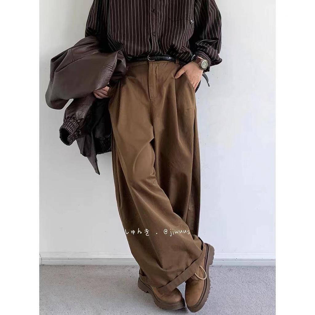 Unisex Japanese Retro Striped Corduroy Shirt Jacket - College Style