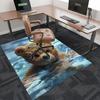 1pc Teddy Bear Office Chair Mat - Anime Cartoon Design, Non-Slip Carpet for Home and Office Decor, Suitable for All Seasons.C037