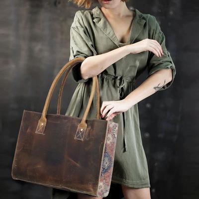 Leather Shoulder Bag Tote for Women Purse Satchel Travel Bag Shopping Carry Messenger Multipurpose Handbag