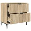 Nightstand Sonoma Oak 63.5 X 36 X 61 Cm Particleboard