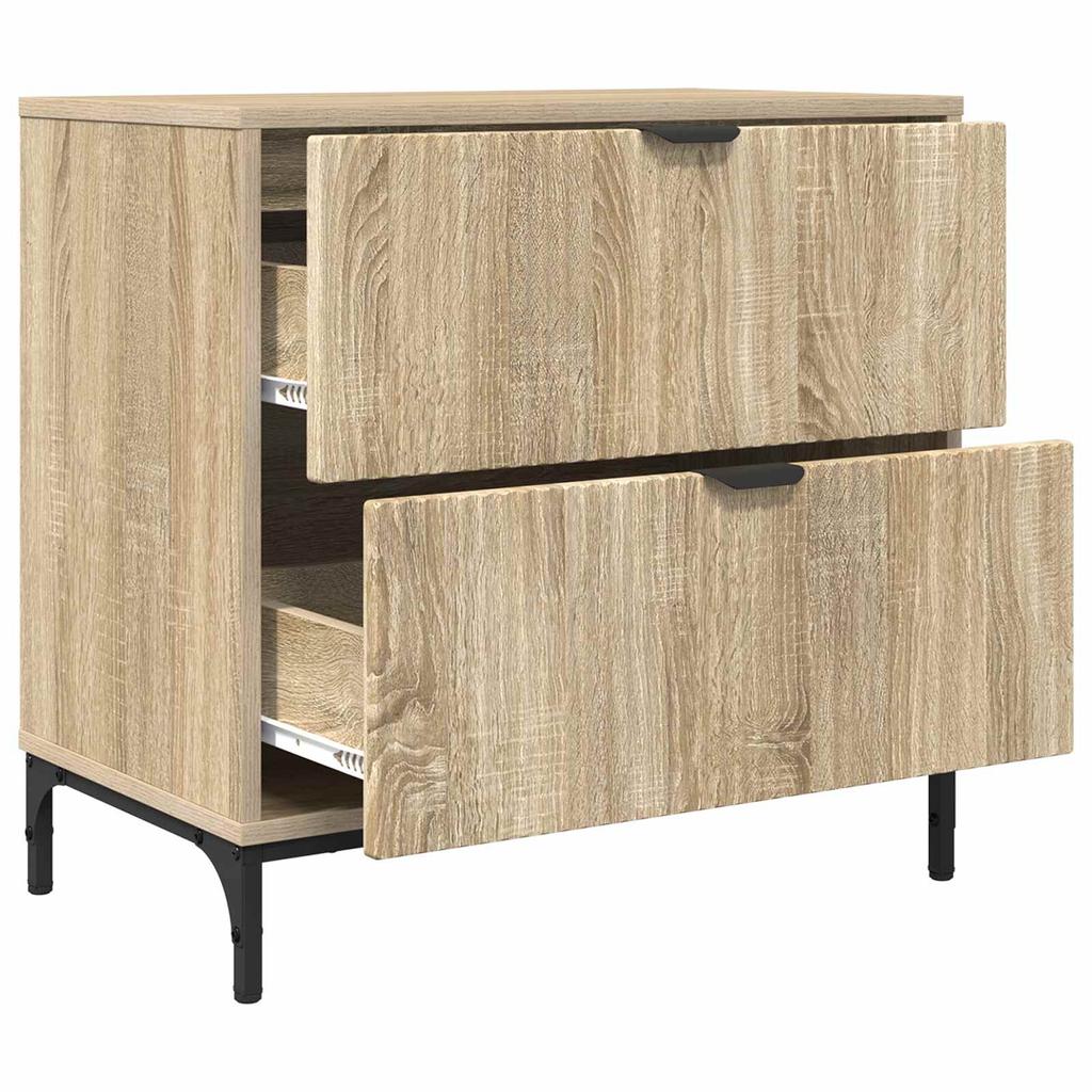 Nightstand Sonoma Oak 63.5 X 36 X 61 Cm Particleboard