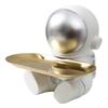 Astronaut Piggy Bank Resin Astronaut Ornament Space-themed Astronaut Key Holder Snack Tray for Office Bedroom Decor for Storage