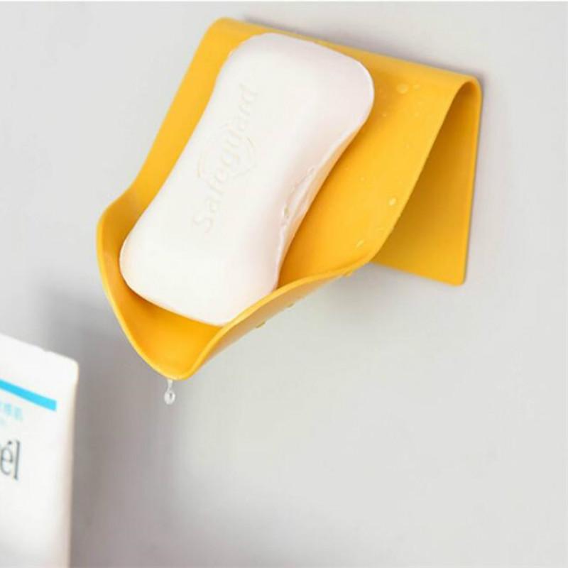 Creative Soap Dish Stand Holder Wall Soap Box Case  Bathroom Container Shower Storage Rack MIT