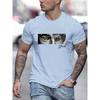 Stylish Letter Pattern Print Men's T-shirt, Graphic Tee Men's Summer Clothes, Men's Outfits