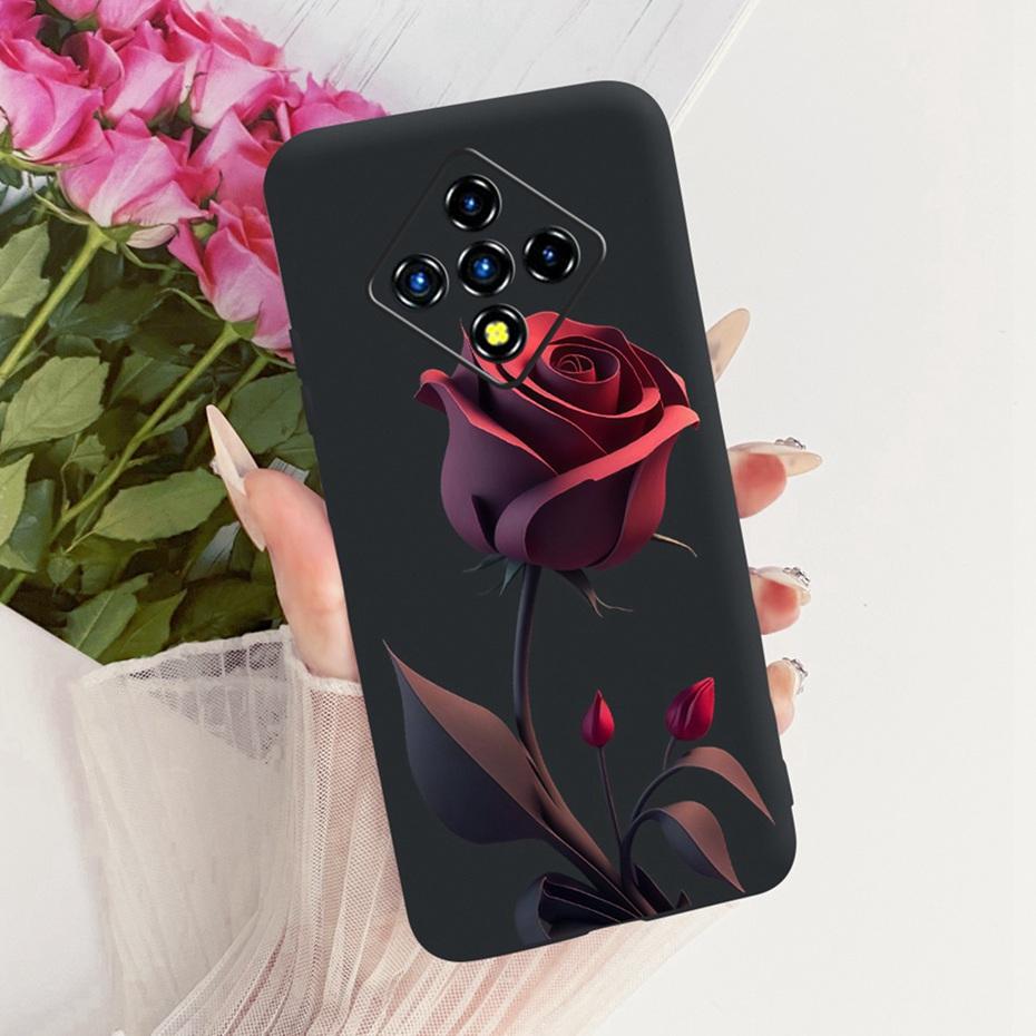Cute Printing Phone Case For Infinix Zero8 Zero8i Soft Black Silicone TPU Cases For Infinix Zero 8 8i X687B X687 Covers Bumpers