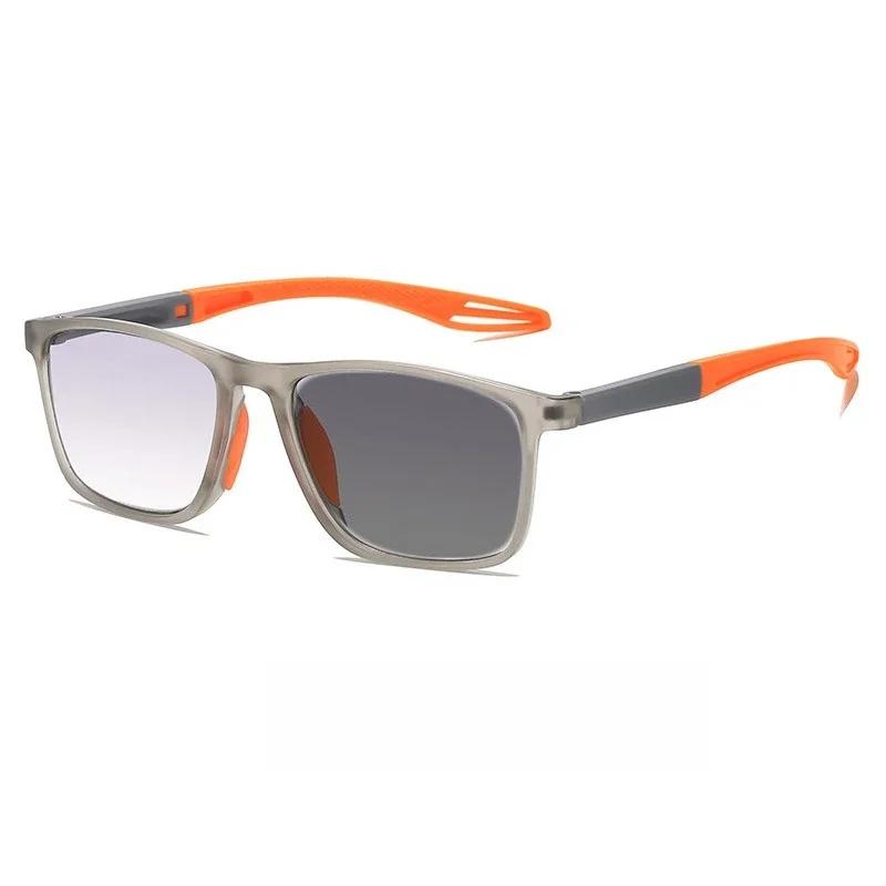 New Fashion Photochromic Presbyopia Sunglasses 2-in-1 New Outdoor Color-changing Lenses Anti-blue Light Reading Glasses TO +4.0