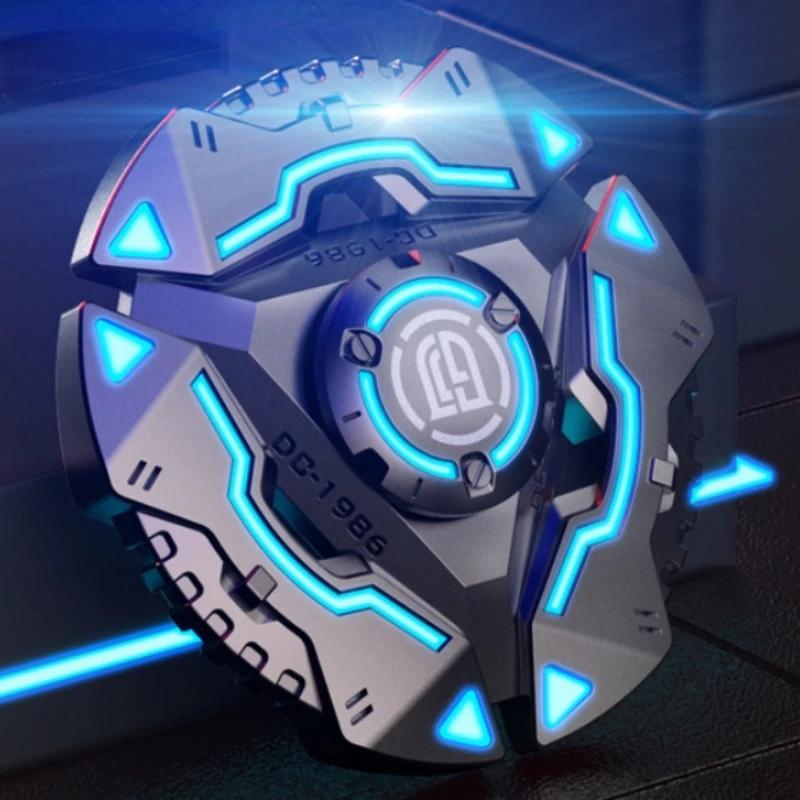 Fidget Spinner Metal Luminous Long Time Rotation Multifunctional Hand Twist Adult Stress Relief Toy Gyro ATOM