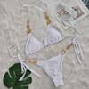Black Sexy Bikinis 2025 Swimsuit With Rhinestones Women Swimwear Female Push Up Bikini Beach Swim Wear Bathing Suit Pool Bather