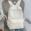 Schoolbag New Korean Version Cute High School Student Striped Ins Schoolbag High Value Backpack Simple Student Large Capacity Backpack