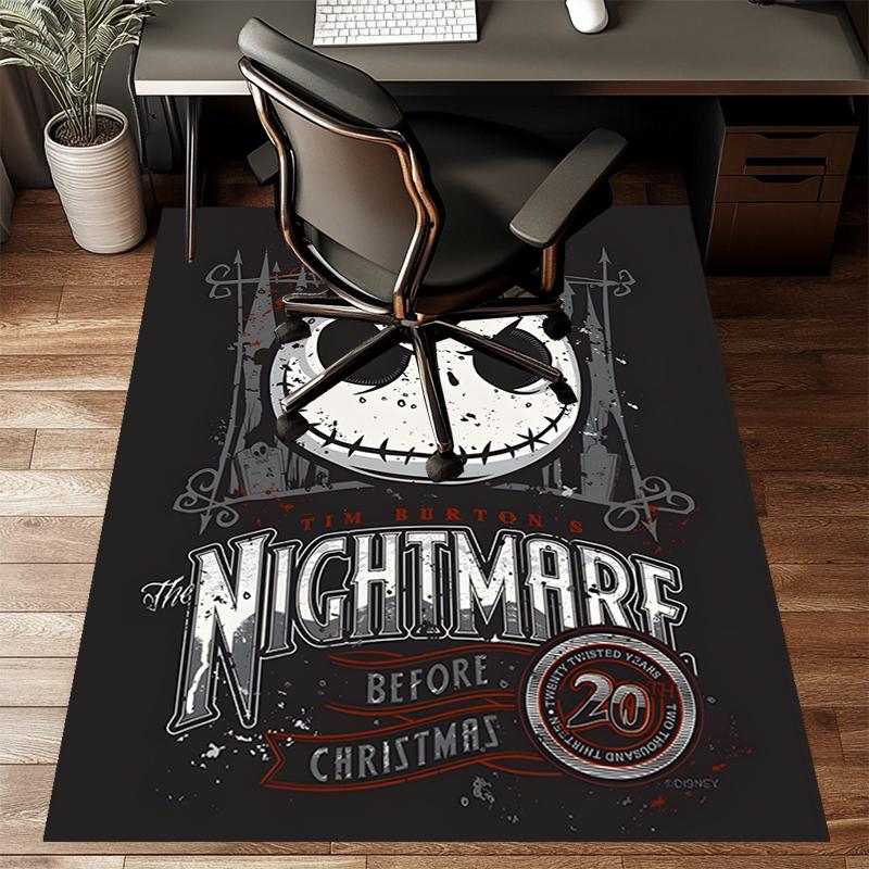 1pc Jack Christmas3 Design Printed Area Rug Carpet for Bedroom Living Room Home Decor Rugs Mat Non Slip Mat Rug for Bedside