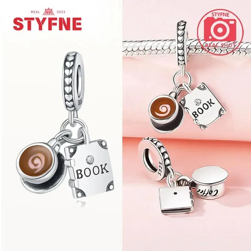 copper Moe Paw Coffee Cup Bead Charms Pendant Compatible With Charm Bead Charms copper Authentic Bracelets for Women Fine Jewellery Diy Gifts