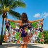 Bohemian Floral Fusion Quick Drying Bath Towel Microfiber Beach Towel - Light Weight Swimming Camping  Yoga Beach Out