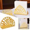 Rust-resistant Iron Art Paper Towel Holder Hollow Desktop Tissue Stand  Party