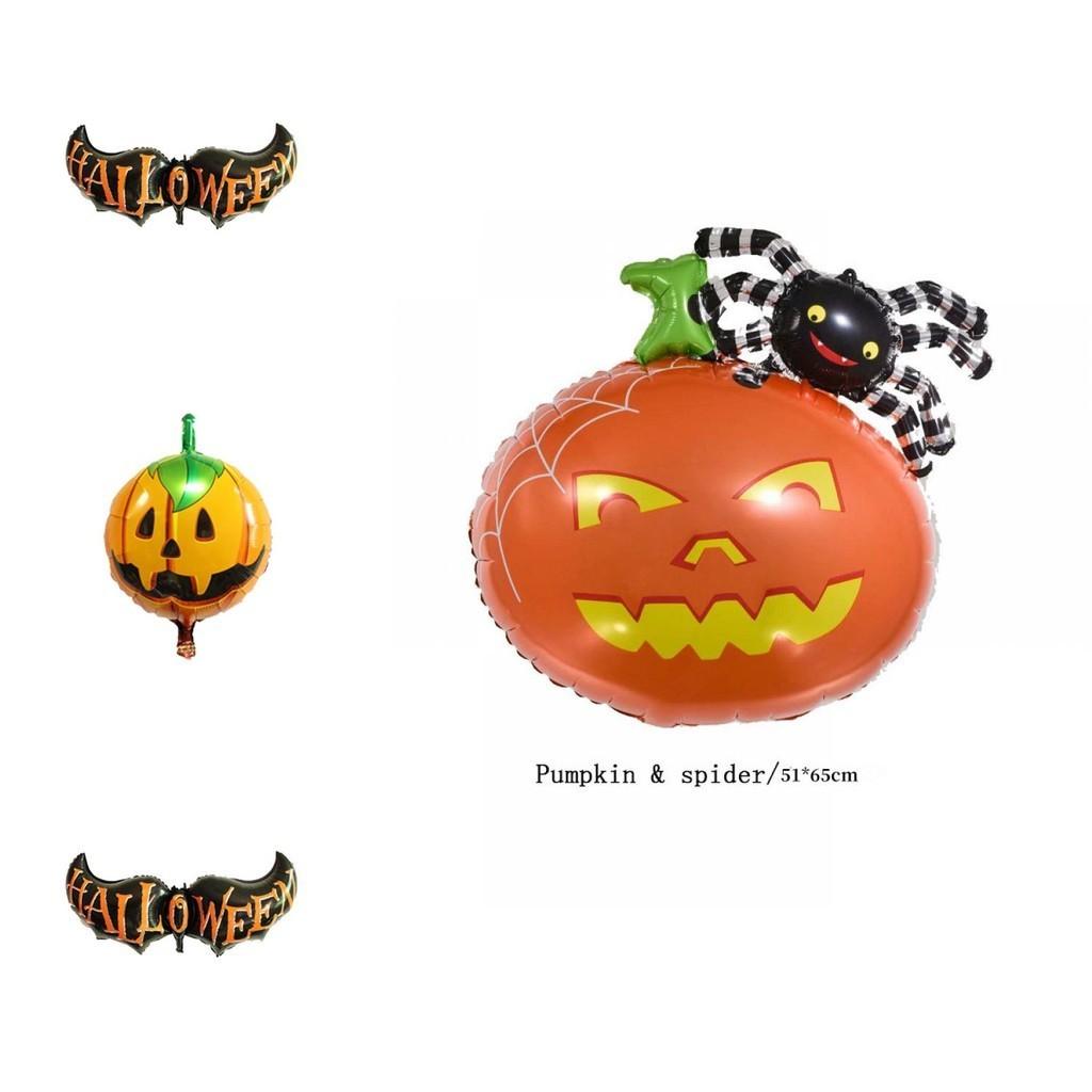 Griezelige Halloween-decoraties: aluminium spinnenballon voor feestartikelen