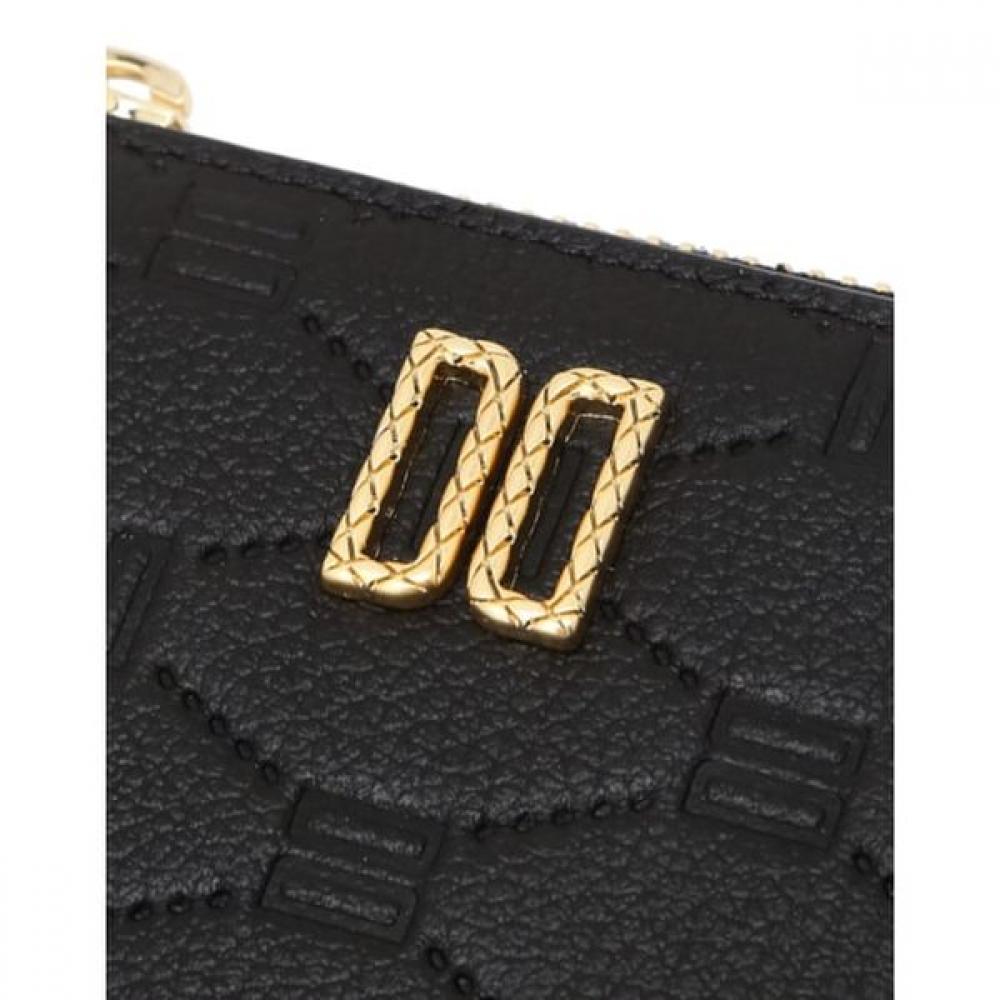 Daks Men S Black Dd Logo Leather Slim Wallet Dcwa6f635bk
