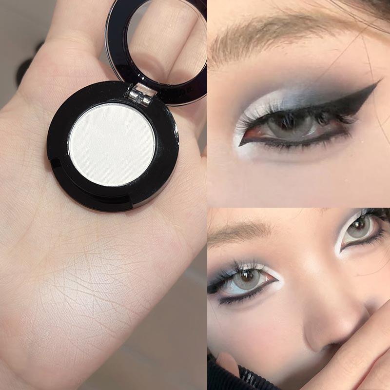 Punk Smoky Red Black Eye Shadow Palette Waterproof Gothic Matte Blue Eyeshadow Tray Women Halloween Eye Pigments Makeup Palette