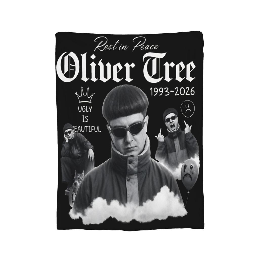 Oliver Tree Rest In Peace 1993 To Memorial Fleece Throw Blanket Blanket for Home Car Lightweight Plush Thin Quilt