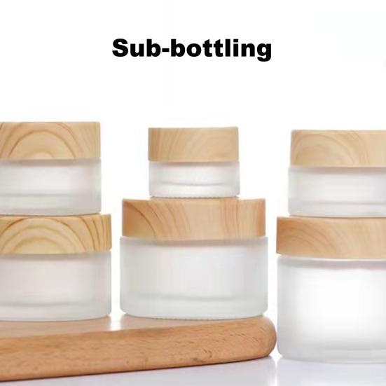 Makeup Container Delicate Wear-Resistant Eco-Friendly Makeup Jar Glass Empty Pots Cosmetic Inner Lid Container Makeup Bottle for Lady