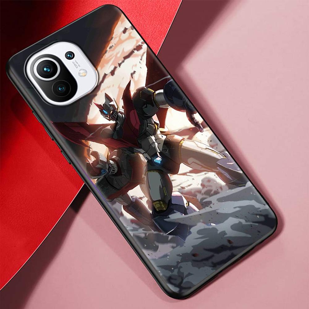 Manga Mazinger Z Anime Case for Xiaomi Poco X3 NFC M3 Mi 11 Lite 5G 12X 11T 10T 12 Pro 9T Note 10 9 Silicone Black Phone Cover