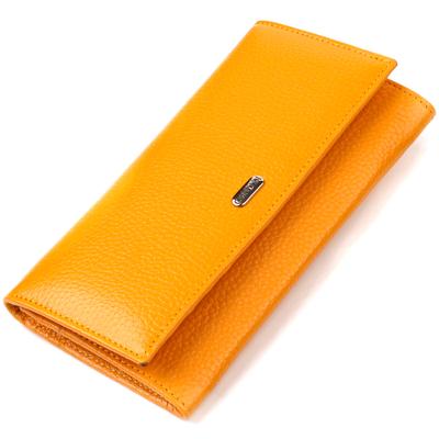 Bright Women's Wallet Made of Genuine Leather CANPELLINI 21832 Yellow