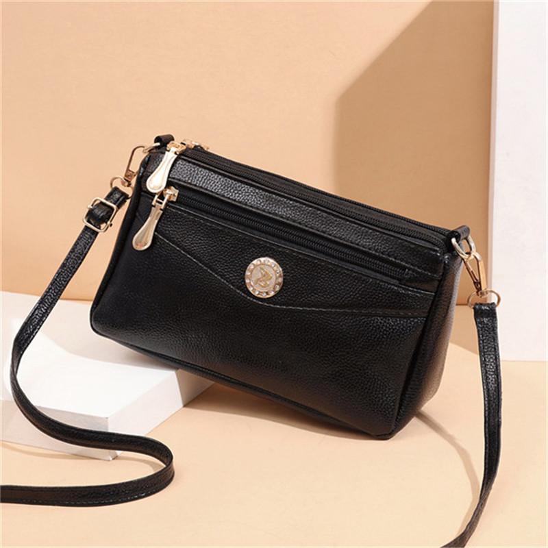 Mode Schlichte Damen Designer Handtasche Hohe Qualität Kleine Umhängetasche Einfarbig Schulter Crossbody Taschen Clutch