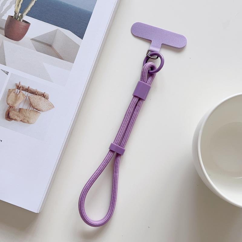 Einfaches Bonbonfarbenes Handy-Lanyard Verstellbares Armband Handykette Universal Anti-Verlust Schlüsselanhänger Handyband