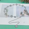 Metal Crystal Waist Chain With Water Diamond Embellishments For Elegant Women