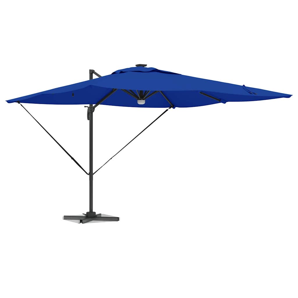 Roma Parasol Blue 286 X 284 X 270 Cm Aluminum and Polyester