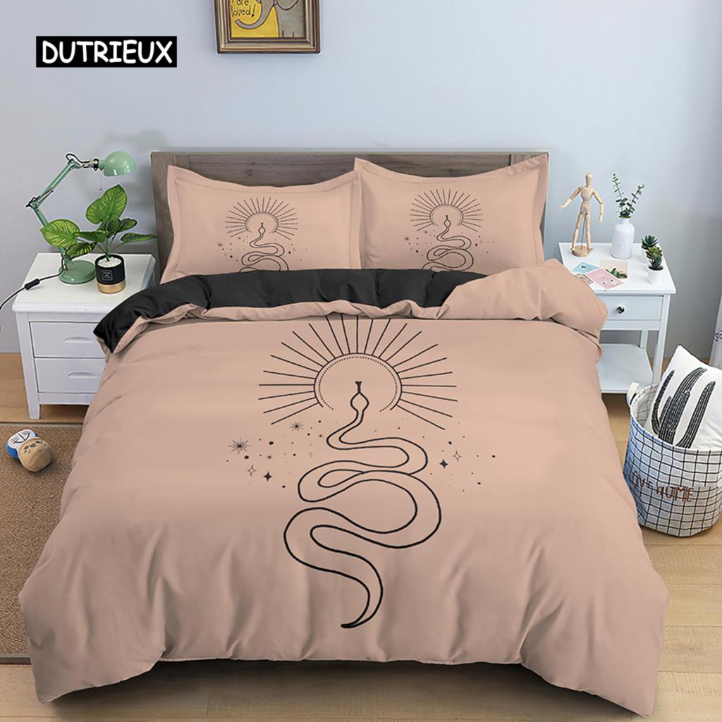 Hand Palm King Queen Duvet Cover Boho Magic Mandala Bedding Set Hand of Fatima Quilt Cover Hamsa Hand Polyester Comforter Cover