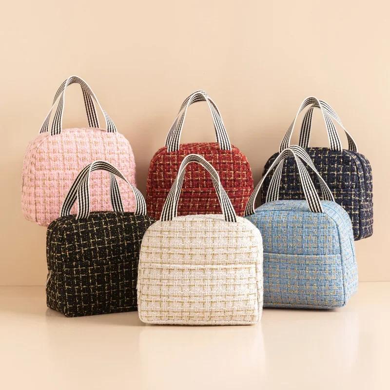 Luxury Large Capacity Portable Lunch Bags Insulated Lunch Box Storage Bag Children School Tote Box Bag Outdoor Picnic Storage