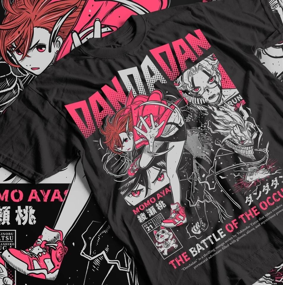 Anime Graphic Tee Okarun Tshirt Japanese Cute TShirt Black