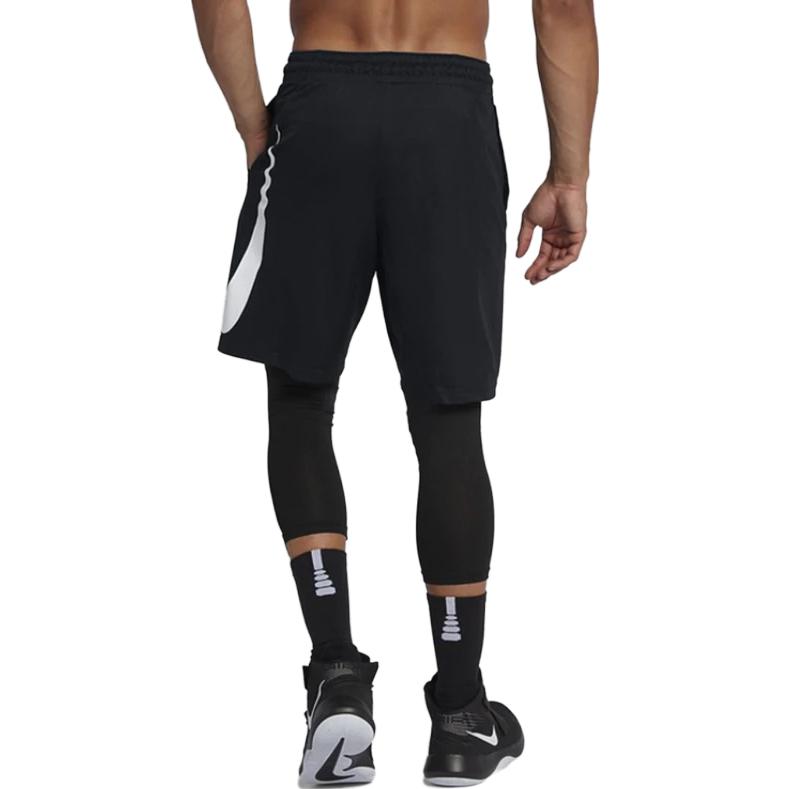 Nike Swoosh Logo Print Elastic Waist Sports Casual Shorts Men Shorts Black 910706-010