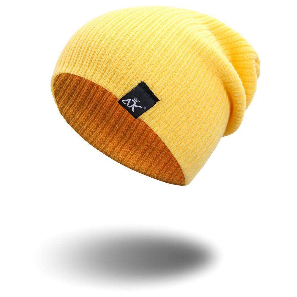 New Solid Cute Woman/Men Winter Autumn Hats Female Beanie Caps Warmer Bonnet Knitted Beanies