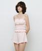MONGDOL [Set] Built-In Cap Frill Sleeveless Cotton Pajamas Pink Mdpj003Pink