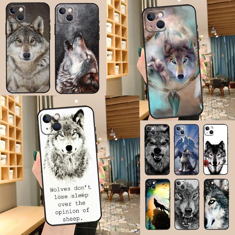 Animal Wolf Howling Phone Case For Samsung Galaxy S24 S26 Ultra S20 S21 S22 S23 S25 Plus S10 S25 FE Cover Shell