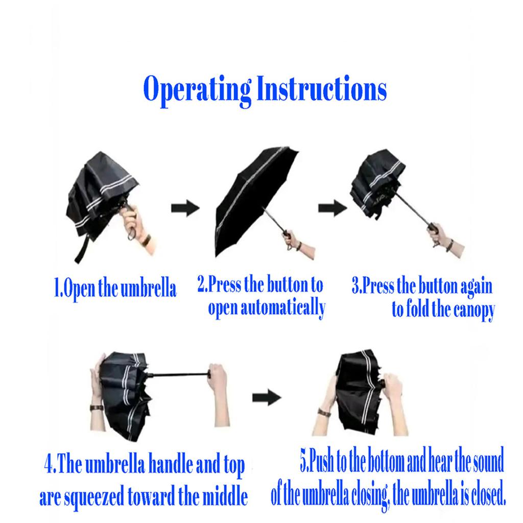 Vampire Diaries Compact Travel Automatic Umbrella Compact 8-Rib Design Foldable Design Travel Essential Fashion Lovers Stylish Gift for Women