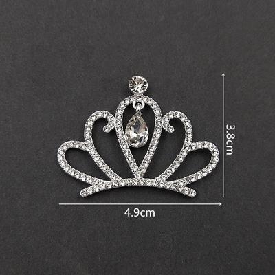 Children'S Crown Hair Accessories, Alloy Children'S Headgear Rhinestone Crown Accessories, Jewelry Bow Decorative Accessories