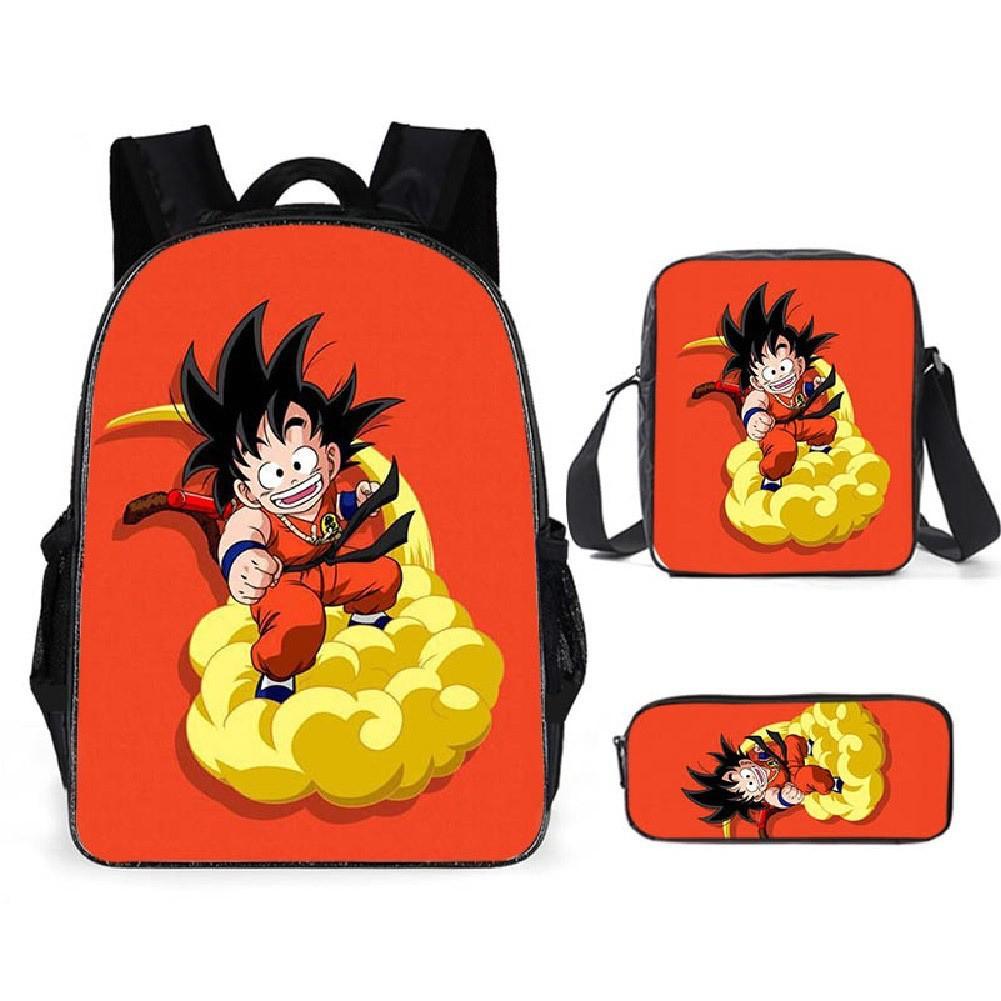 Dragon Ball Kinderrucksack-Set Mit Atmungsaktivem Oxford-Stoff Für Den Schulgebrauch