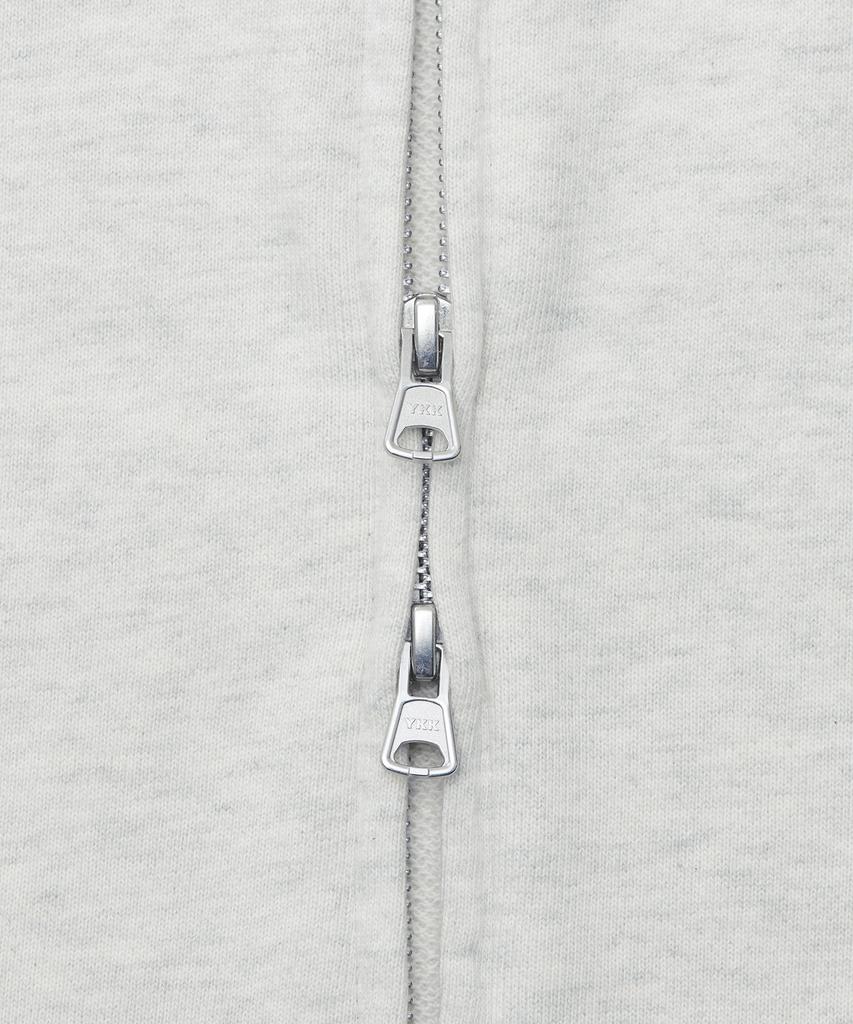 Musinsa Standard Crop Hooded Sweat Zip-Up [Oatmeal]