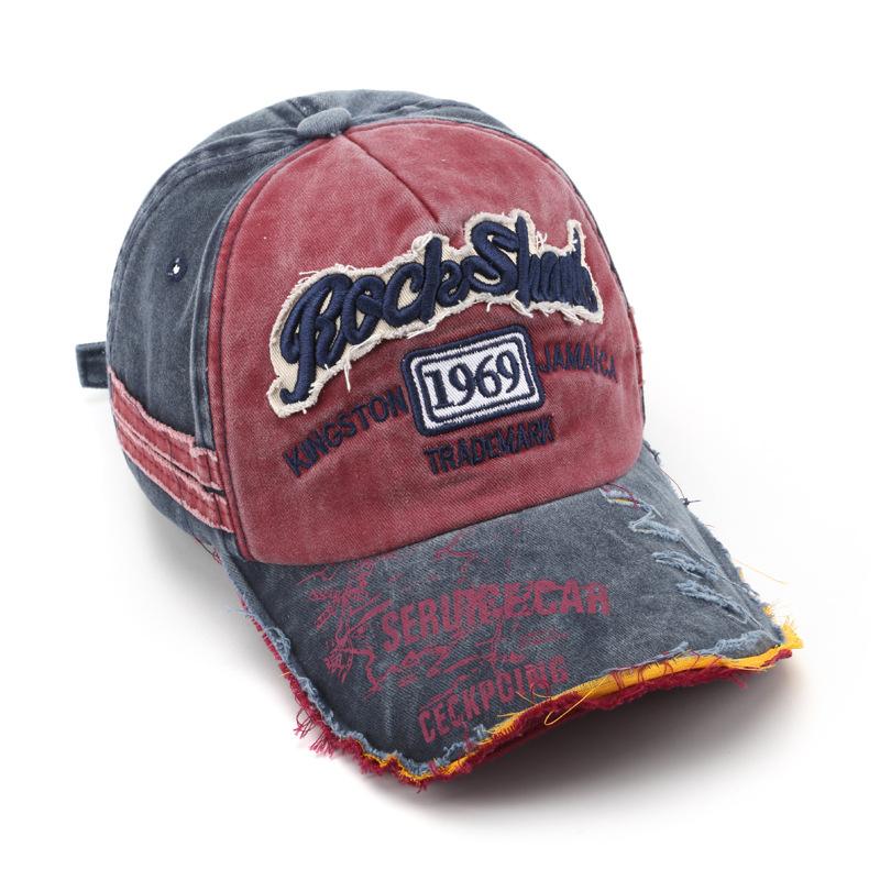 Unisex Retro Solhatt Streetwear Justerbar Lue Menns Vintage Baseballcaps Kvinners Utendørshatt
