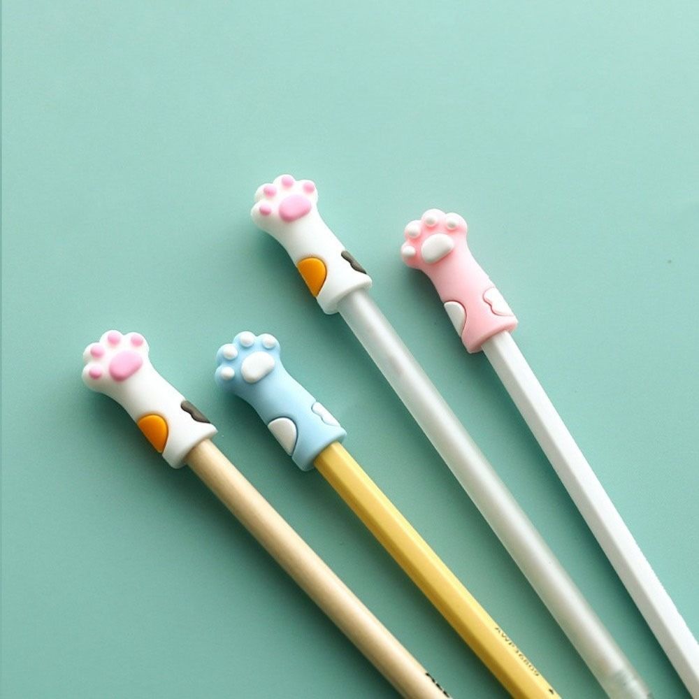 Cute Pencil Protective Cover Student Supplies Pen Cap Gifts Cat Claw Pencil Cap