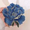 Sew On Peony Flower Embroidered Patches Chinese Style Elegant Clothing Applique DIY Exquisite Clothes Patches for Cheongsam